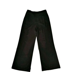 Alice + Olivia Elegant Black Trousers With Satin Trim